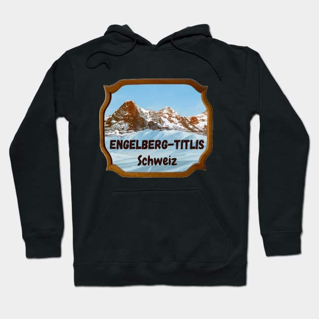 Engelberg-Titlis, Switzerland Hoodie by Papilio Art